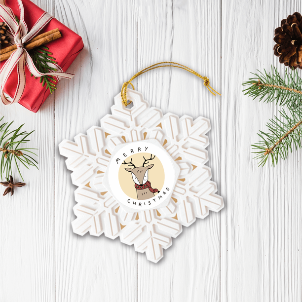 Personalized Resin Snowflake Ornament — Gooten supplier product image